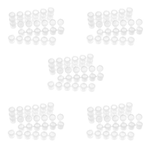 100 λωρίδες 120 δοχεία 5Ml 6 φλιτζάνια Μίνι άδειο δοχείο μπογιάς Λω