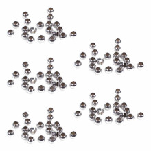 100 stuks roestvrijstalen kralen, metalen kralen van 6 mm, voor het maken van sieraden. Sieradenaccessoire.