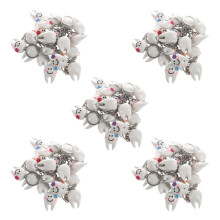 100 porte-clés en forme de dent, cadeau dentaire mignon