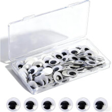 100 st 20 mm stora googly ögon självhäftande, googly ögon för pyssel