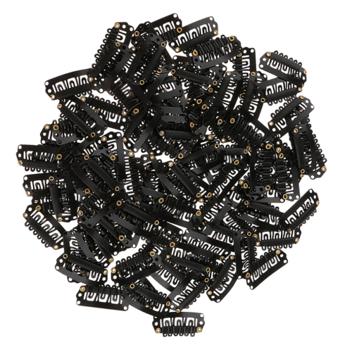 100 fermagli per capelli a forma di U con 6 denti, ideali per extension.