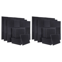 100 panneaux acoustiques en mousse insonorisante, panneaux d'absorption acoustique, panneaux d'isolation