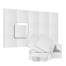 Lot de 12 panneaux acoustiques en mousse 30,5 x 30,5 x 1 cm, pour murs, maison, bureau -C