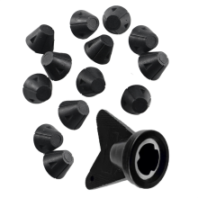 12 puntas de repuesto para rosca de 5 mm y 16 mm