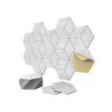 Lot de 12 panneaux acoustiques autocollants à rainure en Y, panneaux en mousse insonorisants, panneaux