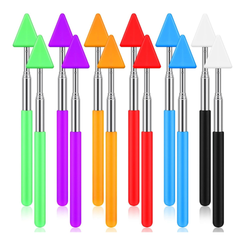 12 Pcs Telescopic Teacher Pointer Stick Classroom Pointer