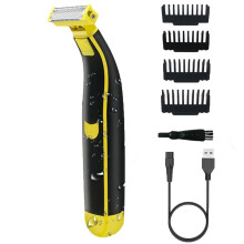 Electric Shaver for Men, Wet Dry Waterproof Beard Trimmer, Full Body Grooming with Length Combs