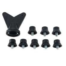 12 clavos para zapatos de fútbol M5 de 13 mm para césped artificial.