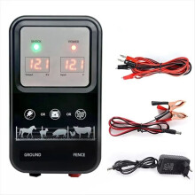 10KM Electric Fence Energiser for Cattle Sheep Horse Animals Farm Livestock Pulse Transformer Device