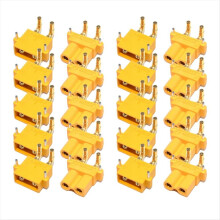 10pair XT30PW ESC Motor PCB Board Plug Banana Golden Female Male XT30 Upgrade Right Angle Plug Connector