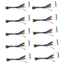 10 pezzi Adattatore cablaggio autoradio a 16 pin per autoradio
