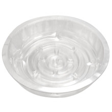 10 bandejas de goteo de plástico transparente de 8 pulgadas para plantas de interior y exterior para