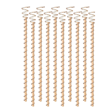 Lot de 10 tuteurs pour plantes électrocultureuses, bobine de cuivre de 30 cm pour jardin