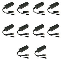 Divisor Micro-USB POE de 10 puertos, 48 V a 5 V, 2 A/3 A, mini fuente de alimentación USB, estándar