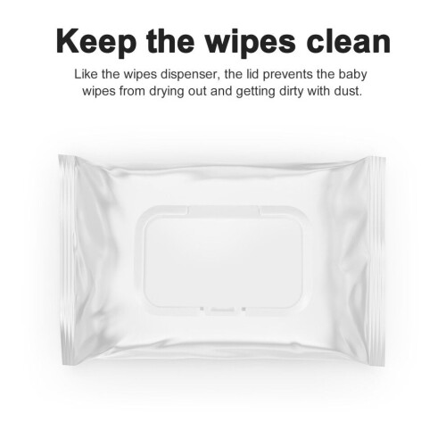Boîte de 10 lingettes bébé réutilisables avec couvercle et papier absorbant 1