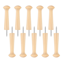 Lot de 10 clous à bois à visser pour crochets de style shaker