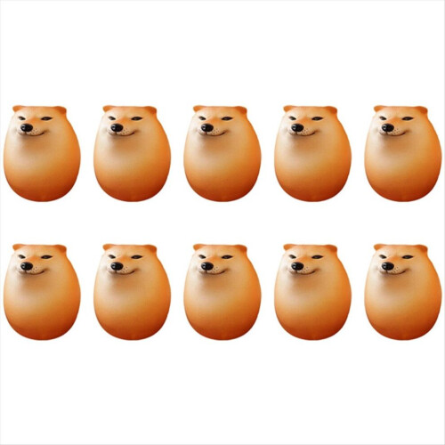 10x Αυγό Σκύλου Shiba Inu Ρεαλιστική Διακόσμηση Γραφείου σε Σχ 1
