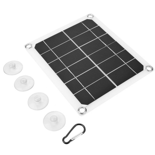 Φορητό ηλιακό πάνελ 10W με διπλή θύρα USB 5V 2A, πλακέτα ηλιακών κυψελών