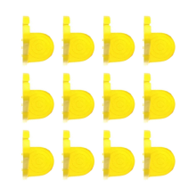12pcs Cup Holder Anti-Overflow Laundry Detergent Cup Holder Yellow