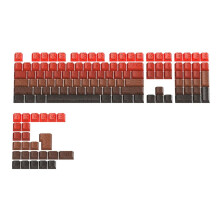 133 Keys Cracked Side-Printed Keycaps Double Shot Shine-Through Design for MX Switches Mechanical Keyboards