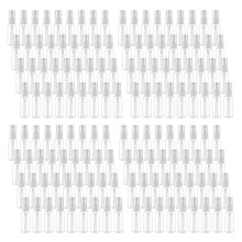 144 minibotellas de spray de niebla fina de 30 ml/1 oz, rellenables, pequeñas, vacías, de plástico transparente,