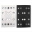 130X80mm Hook Andloop Sanding Pad 12 Holes Replacement Plate 1