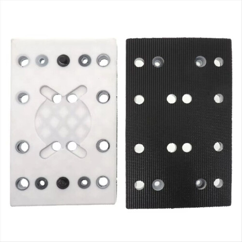 130X80mm Hook Andloop Sanding Pad 12 Holes Replacement Plate