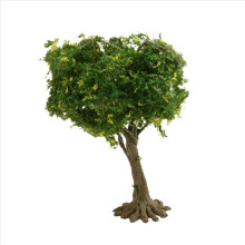 Árbol de simulación de tronco de alambre verde a escala fina de 13 cm para paisajes de montaña, diseño