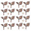 16 x Iron Leaf Shaped Curtain Tie Backs Holders Wall Hooks Home Decor, Red Bronze 1