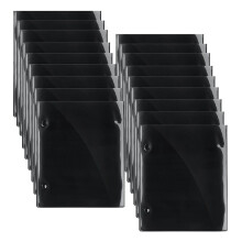 Carpeta de música de PVC impermeable de doble cara con 18 páginas plegables para partituras (doble cara)