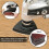 156Pcs Oscillating Tool Sanding Pad Kit, 3Pcs Triangle Sanding Pads and 3Pcs Finger Sanding Pad, 150Pcs 2
