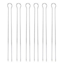 Stainless Steel BBQ Skewers, Grilling Shish Kabob Skewers with Smooth Surface Easy Clean, U-shaped Design for Chicken Wings Sausages, Dishwasher Safe