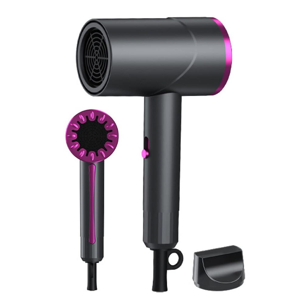 Gray 1200W Ionic Hair Dryer With Concentrator, Fast Drying Compact Blow Dryer For Travel,
