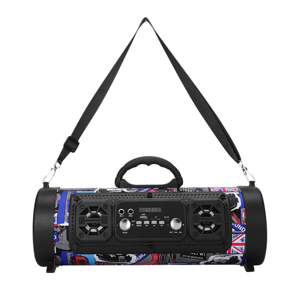 Quinlirra 50% Off Bluetooth Speaker, 15W Portable Outdoor Speaker With Subwoofer, Led Fm Radio, Microphone & Card Support Light 9482828514265