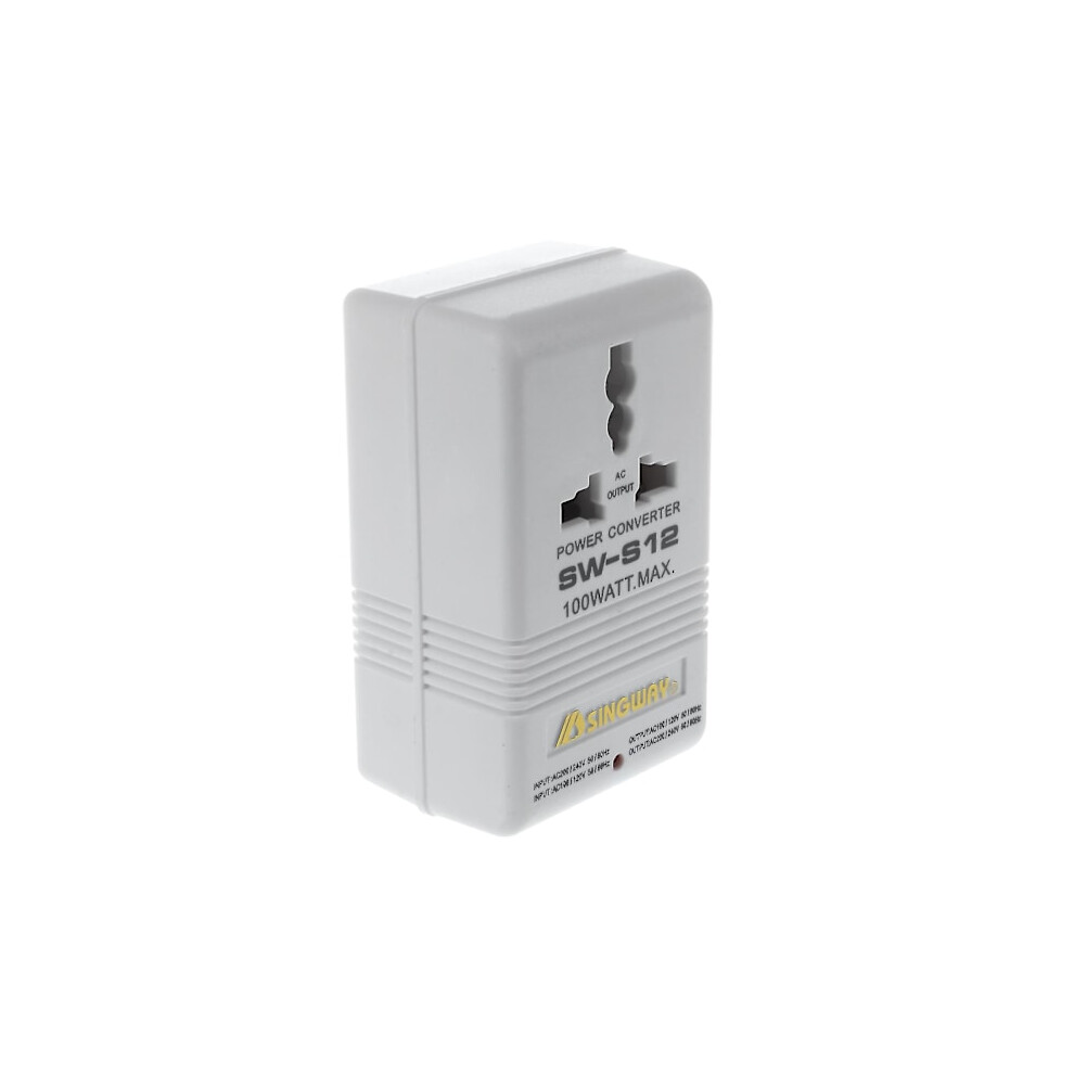 100W 110V/120V To 220V/240V Step-Up&Down Voltage Converter Transformer Travel White 9482828514357