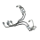 1Set Injector Lines with Line Clamps for 3.9L 4BT Engine 1