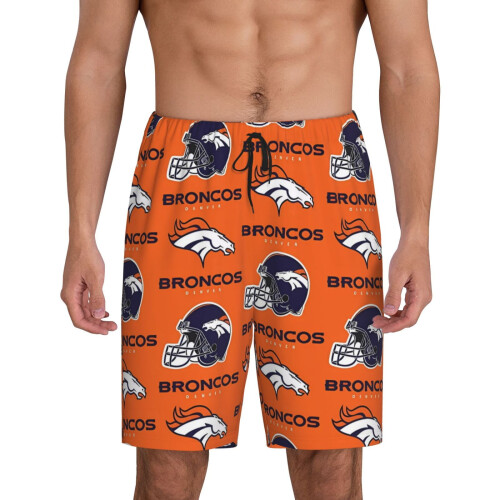 Ανδρικό κοντό παντελόνι πιτζάμας Broncos με αθλητικό λογότυπο ομάδας ποδοσφαίρου