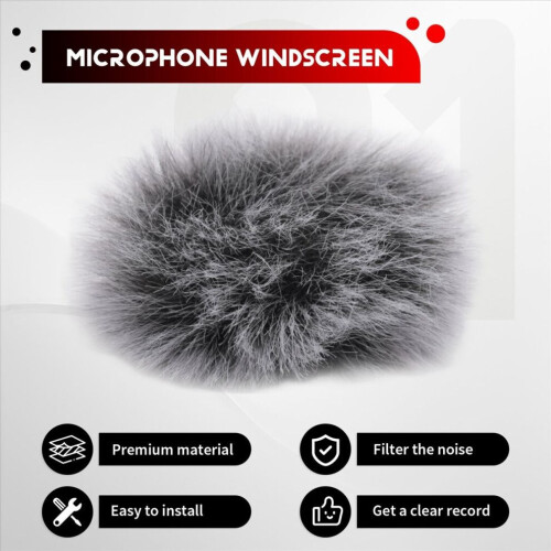 1Pcs Microphone Windscreen Outdoor Cover Windshield Muff Wind Shield for MIC Transmitter Wireless System 2