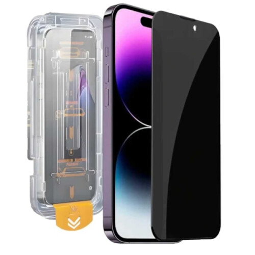 Εύκολη εγκατάσταση, συμβατή με το iPhone14Pro Max Privacy Max Screen Protector HD Tempered Glass, διαφανές