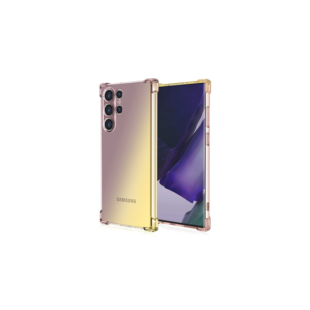 Compatible With Samsung Galaxy S22 Ultra - Floveme Cover Black/Gold 9482828515170