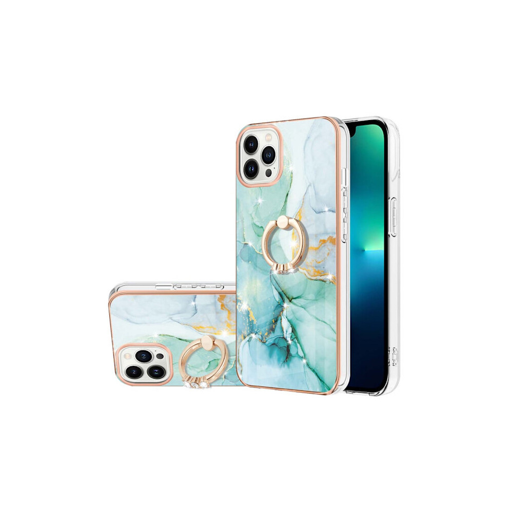 Skalo Compatible With Iphone 14 Pro Max Marble Tpu Case With Ring - Motif 4 Multicolor 9482828515446