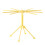 Pasta Drying Rack, Plastic Foldable Spaghetti Stand with 10 Arms, Easy Storage & Quick Setup (Yellow) 2
