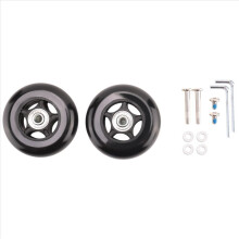 Set di 2 ruote di ricambio per valigia, diametro esterno 80 mm