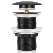 Pop-up Drain for Freestanding Bathtub, Black, Freestanding Bathtub Drain Stopper - Style:NO Overflow;