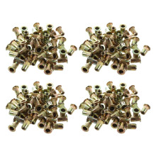 200 Pcs M10/M12/M8/M5/M6// Flat Head Rivet Nut Furniture Decoration Instrument ()