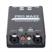Isolatore audio a 2 vie, eliminatore di rumore di corrente audio, XLR 6.5, isolatore Lotus, mixer per