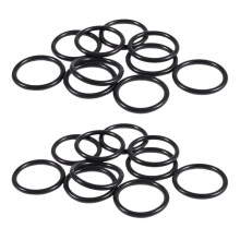 20 kpl metrisiä O-renkaita, mustaa nitriilikumia, ulkohalkaisija 40 mm, paksuus 4 mm