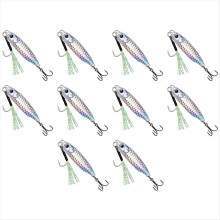 20 g x 10 pièces, leurres de pêche en plomb multicolores pour la pêche en mer à longue distance,