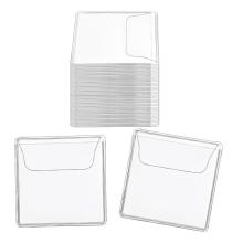 200 kpl yhden taskun kolikkosuojat, kirkkaat PVC-kolikkosuojat