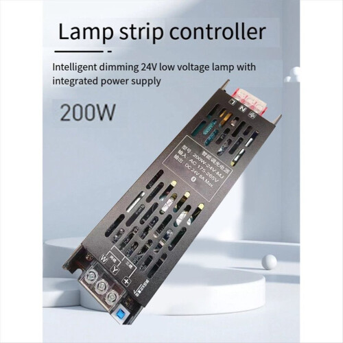 200W LED Strip Controller DC24V Intelligent Dimming Lighting Transformer with Bluetooth APP Control 1